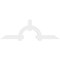 Ekena Millwork Ericson Architectural Grade PVC Gable Bracket, 96"W x 32"H x 2"D x 6"F, 8/12 Pitch GBP096X32X0206ERI00 - alternate 3
